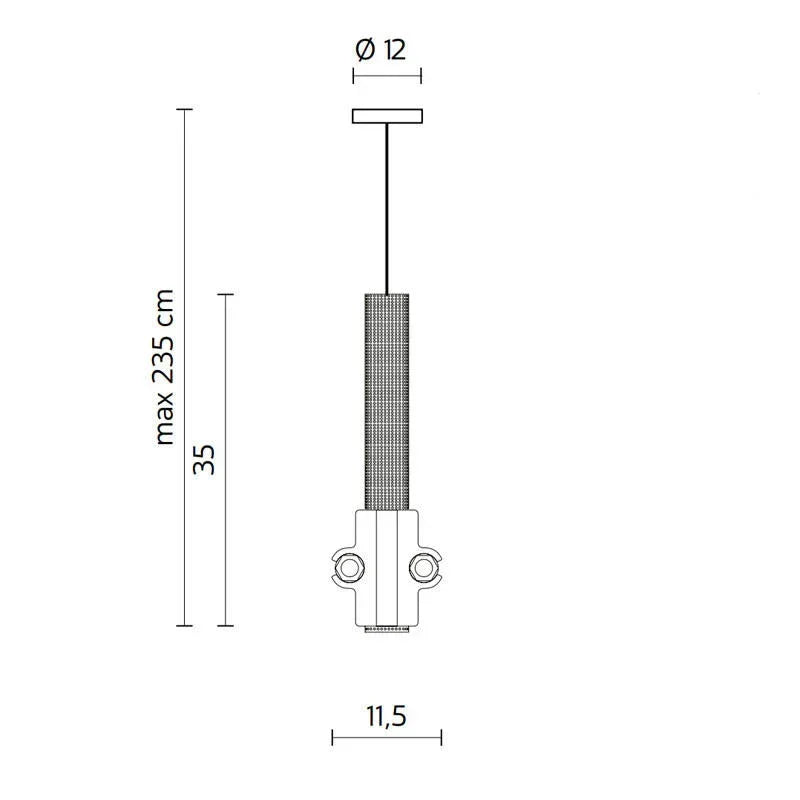 Karman Nando AA LED Pendant Light | All Square Lighting