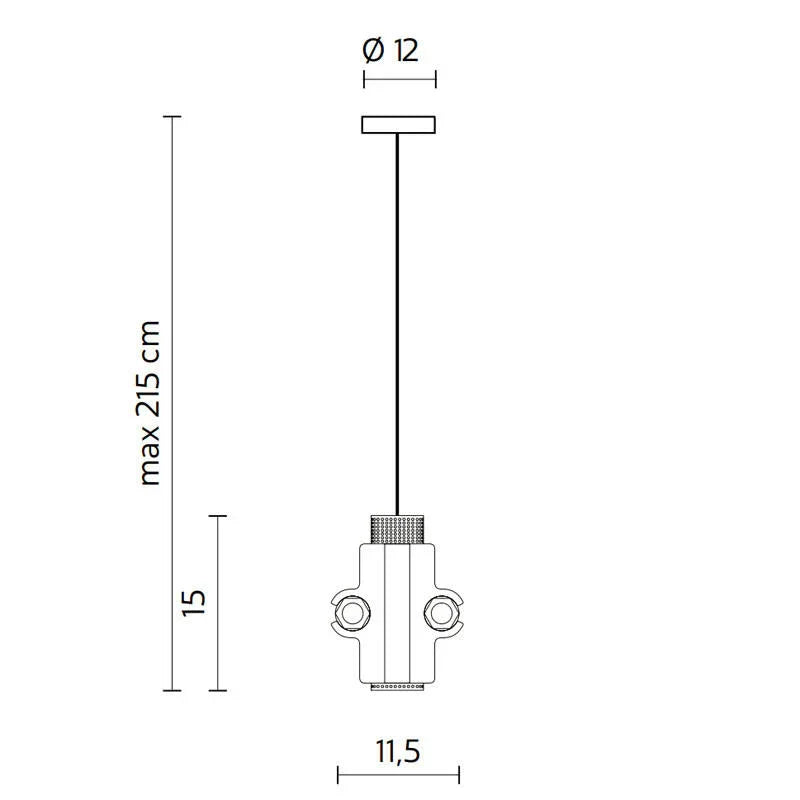 Karman Nando AB LED Pendant Light | All Square Lighting