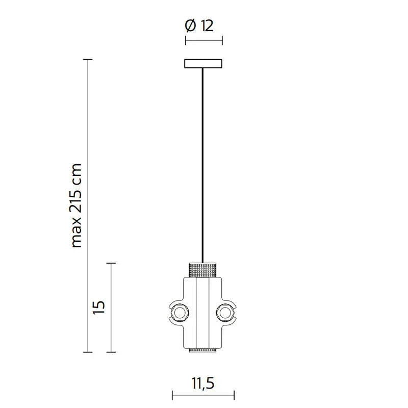 Karman Nando AB LED Pendant Light | All Square Lighting