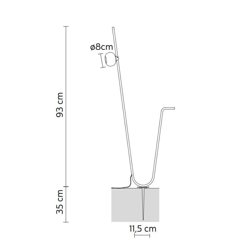Karman Pois AN Outdoor Floor Lamp | All Square Lighting