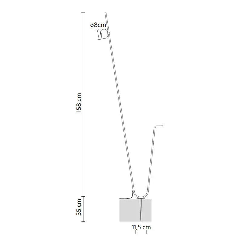 Karman Pois CN Outdoor Floor Lamp | All Square Lighting
