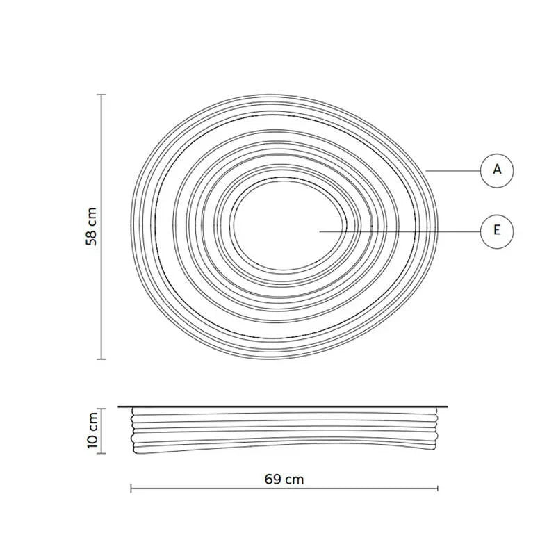 Karman ROMA Ceiling Light | All Square Lighting