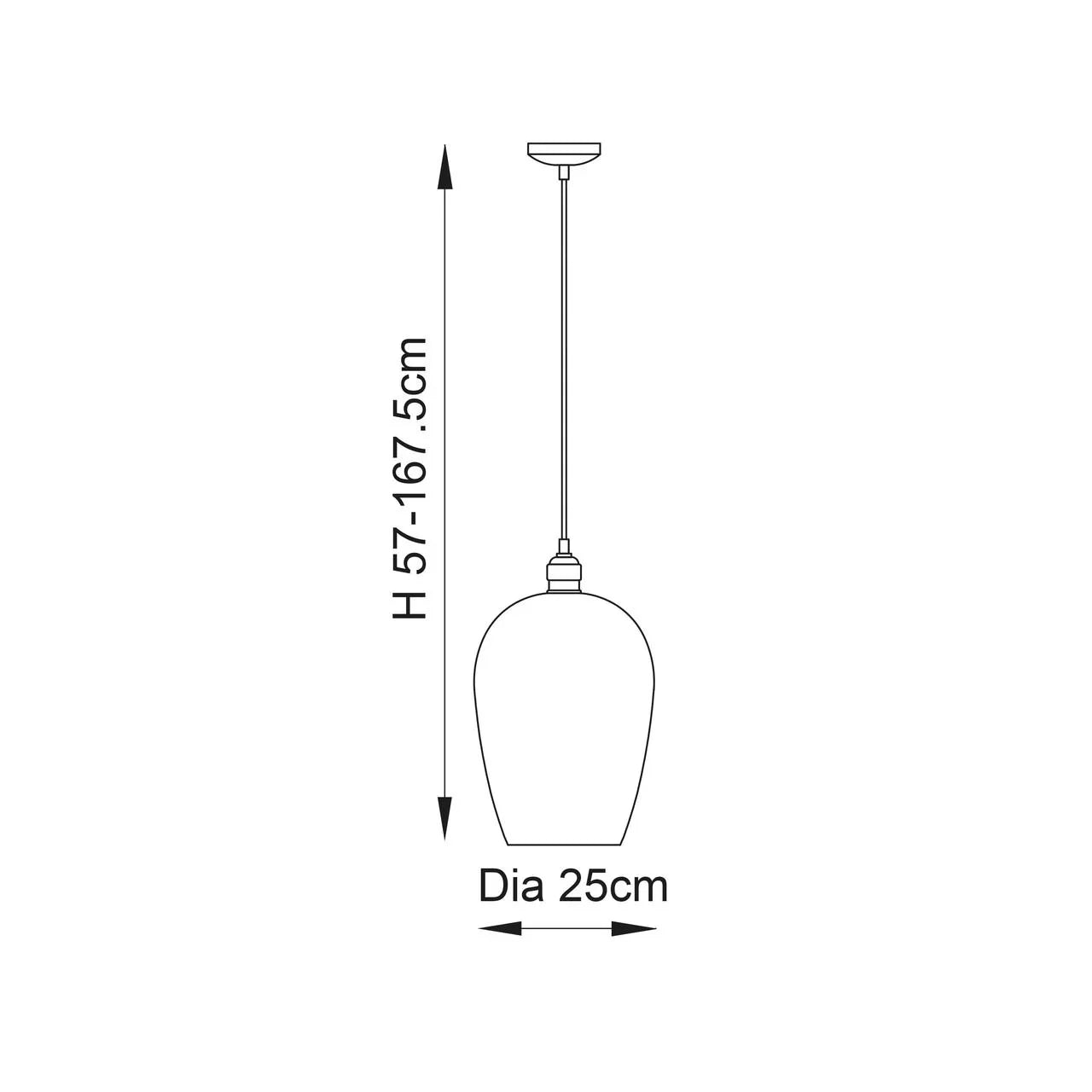 Lifestyle Lighting Company Hammered Glass Large Pendant Light | All Square Lighting