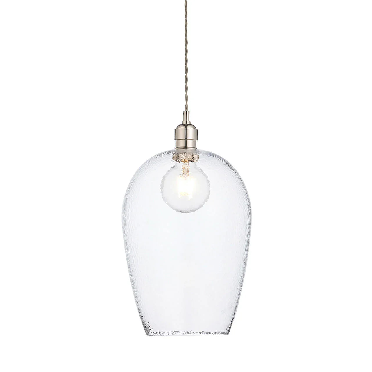 Lifestyle Lighting Company Hammered Glass Large Pendant Light | All Square Lighting