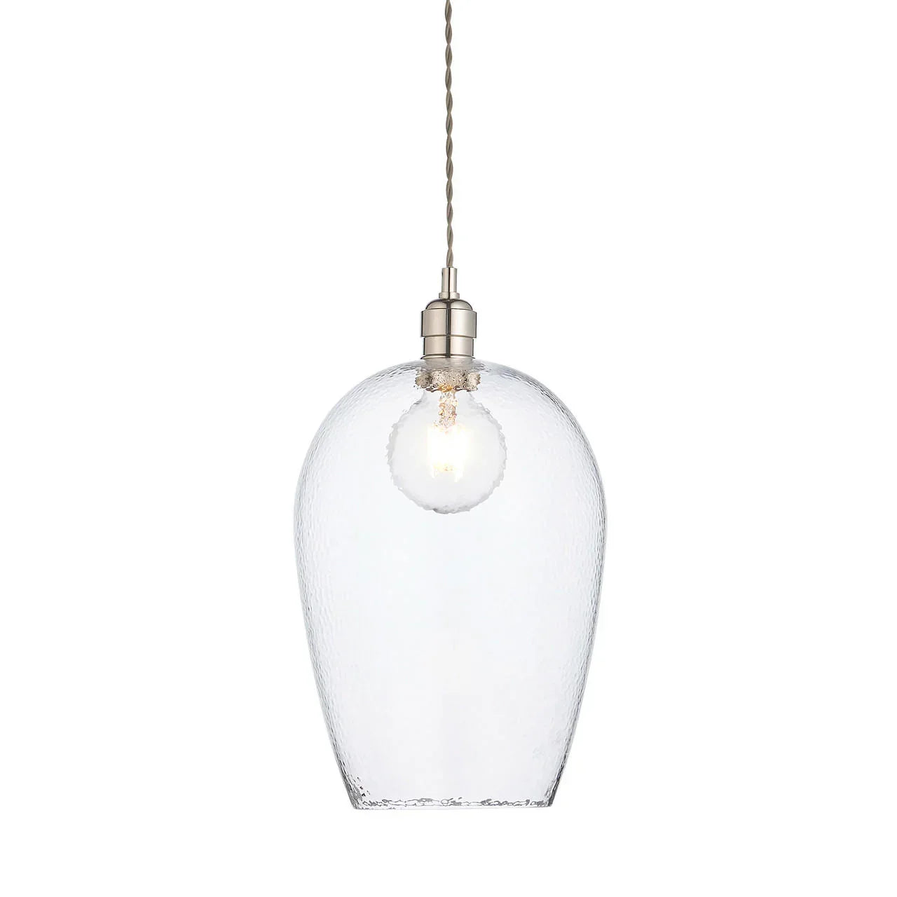 Lifestyle Lighting Company Hammered Glass Large Pendant Light | All Square Lighting
