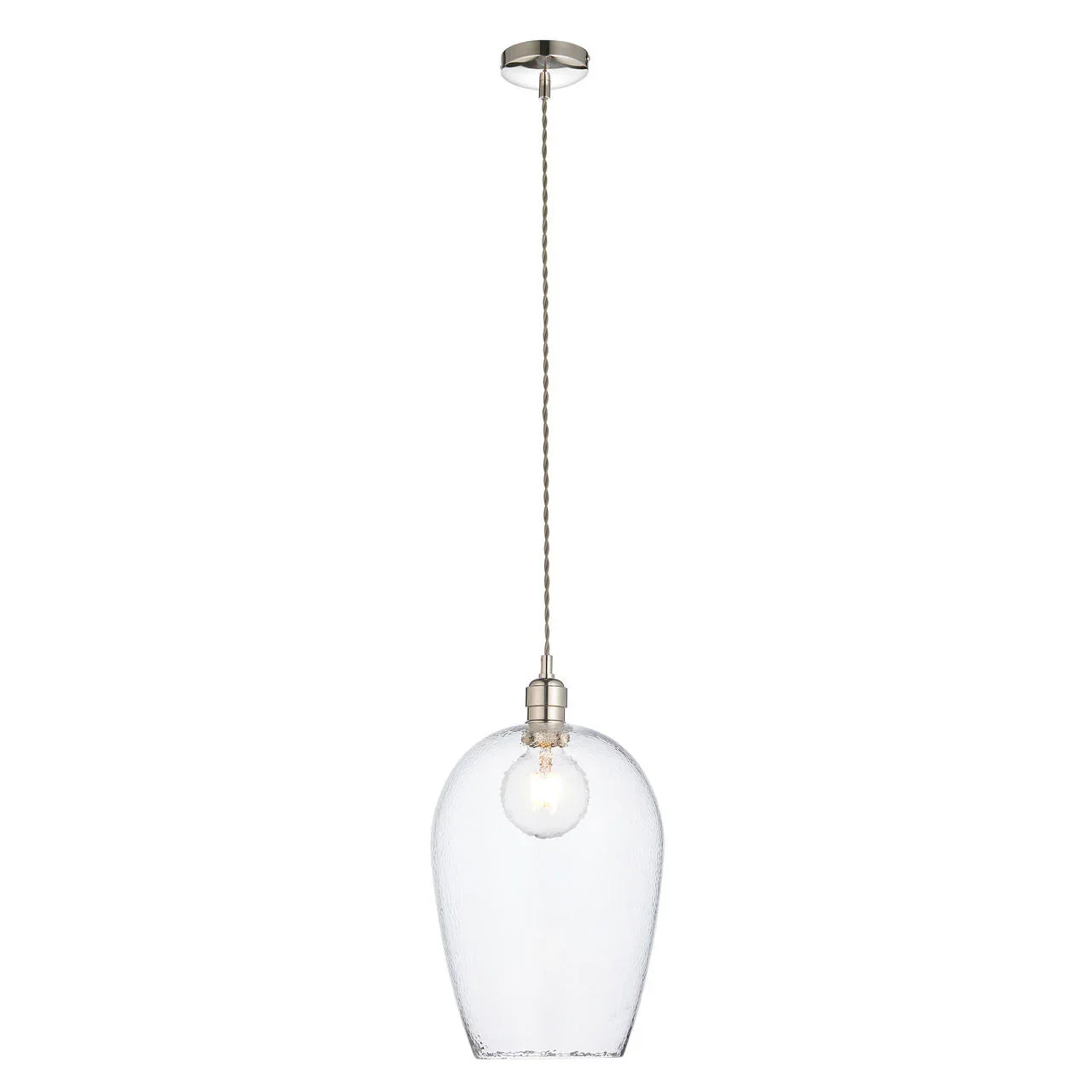 Lifestyle Lighting Company Hammered Glass Large Pendant Light | All Square Lighting