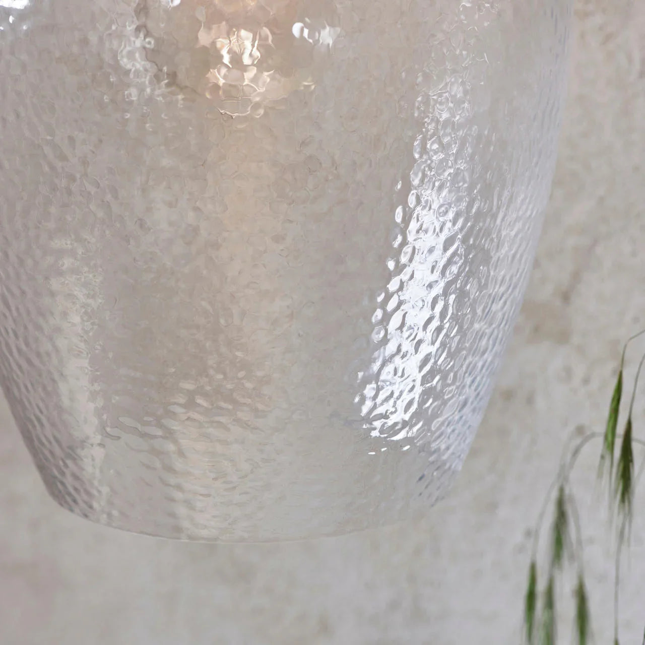 Lifestyle Lighting Company Hammered Glass Small Pendant Light | All Square Lighting