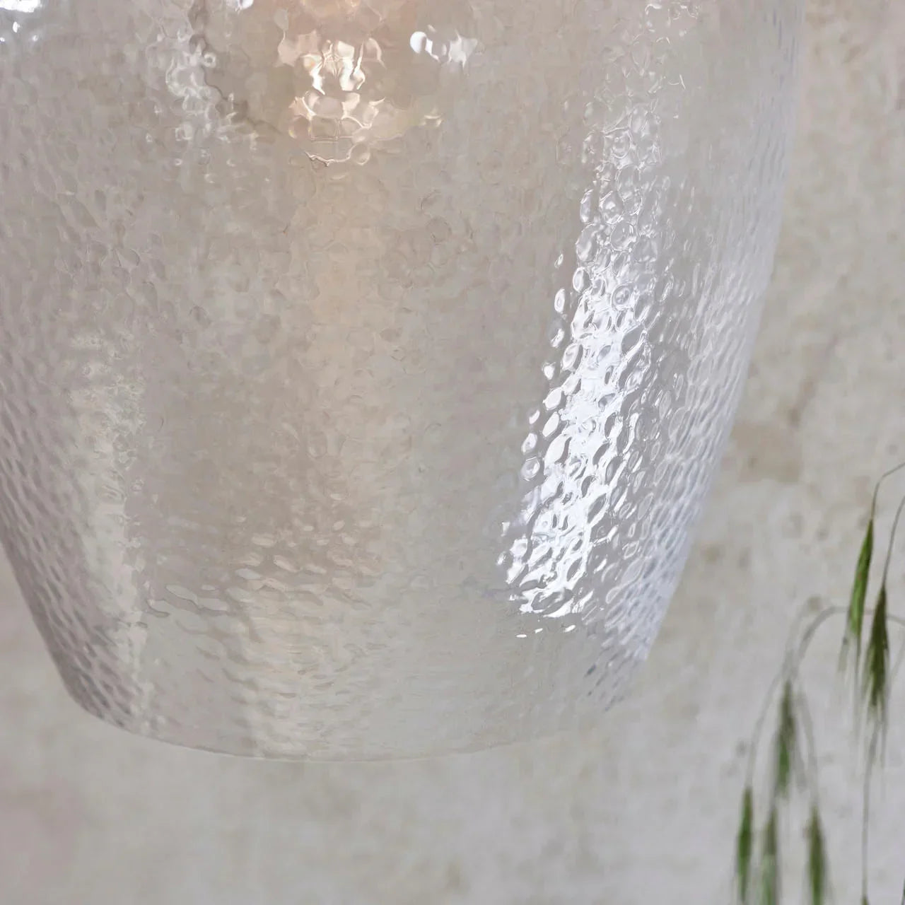 Lifestyle Lighting Company Hammered Glass Small Pendant Light | All Square Lighting