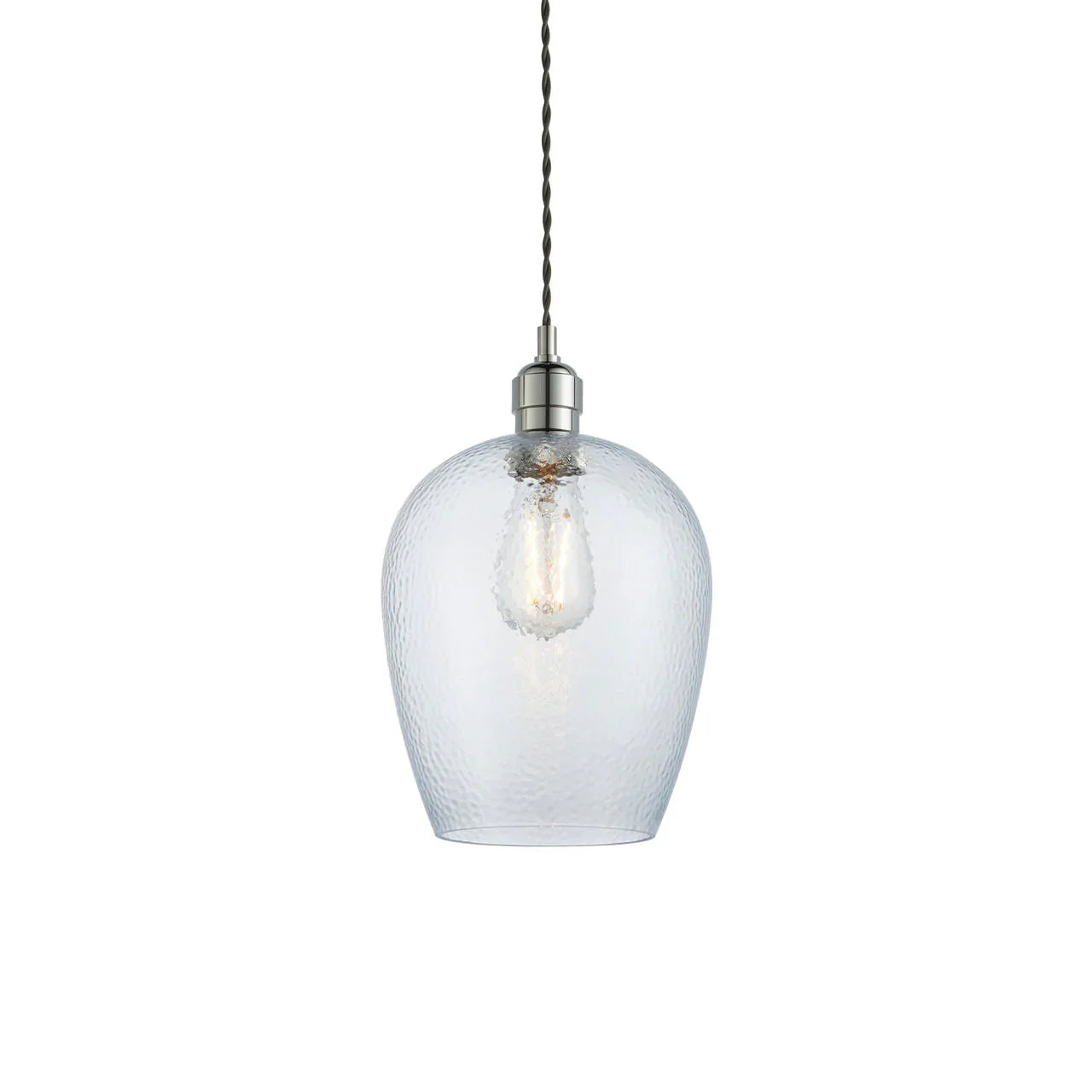 Lifestyle Lighting Company Hammered Glass Small Pendant Light | All Square Lighting