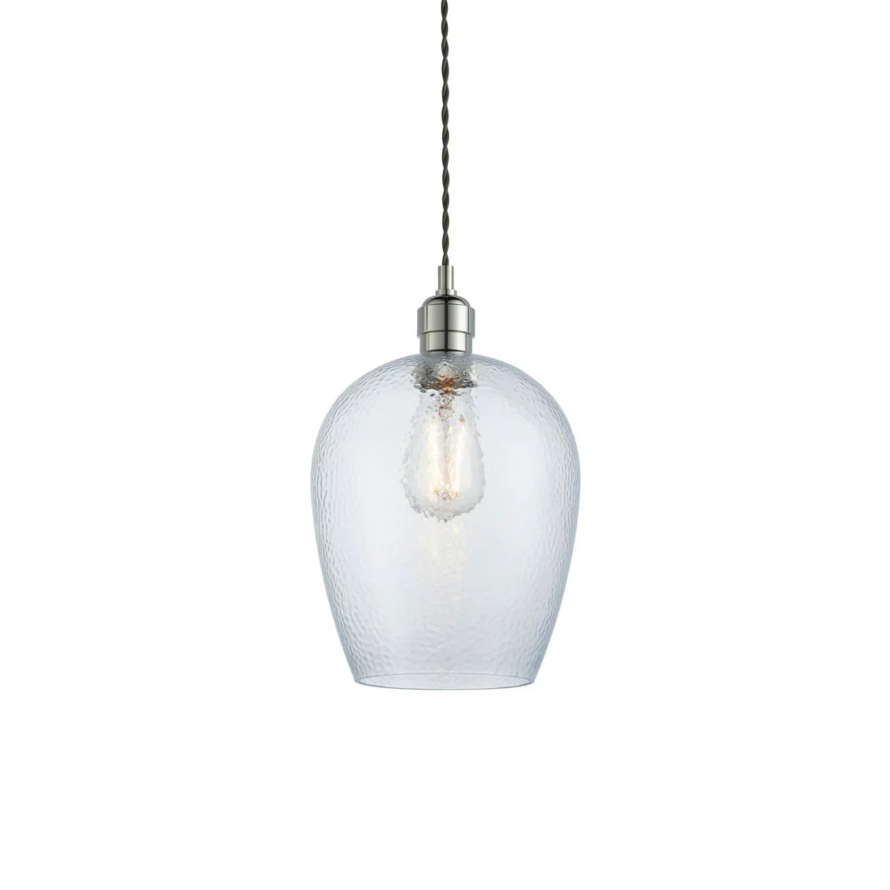 Lifestyle Lighting Company Hammered Glass Small Pendant Light | All Square Lighting