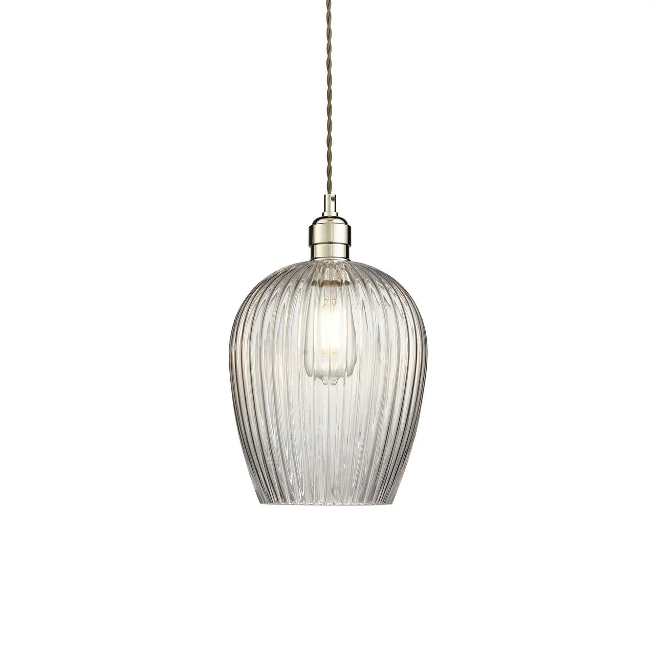 Lifestyle Lighting Company Ribbed Glass Small Pendant Light | All Square Lighting