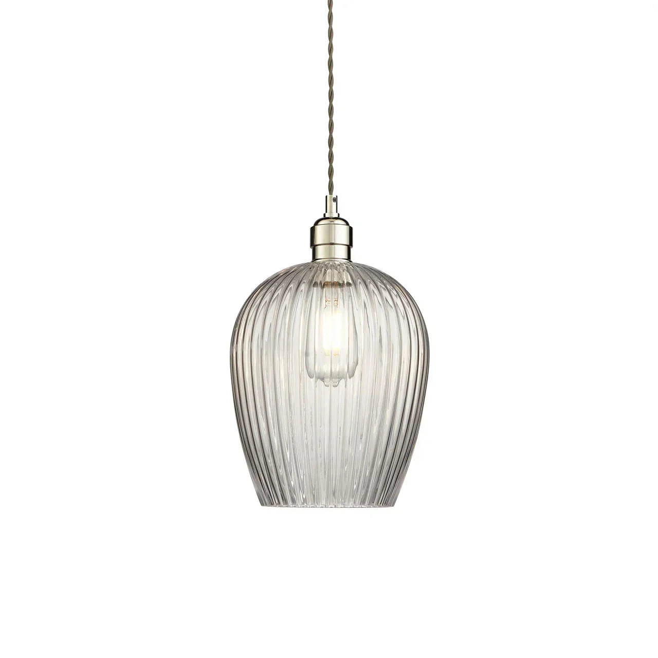 Lifestyle Lighting Company Ribbed Glass Small Pendant Light | All Square Lighting