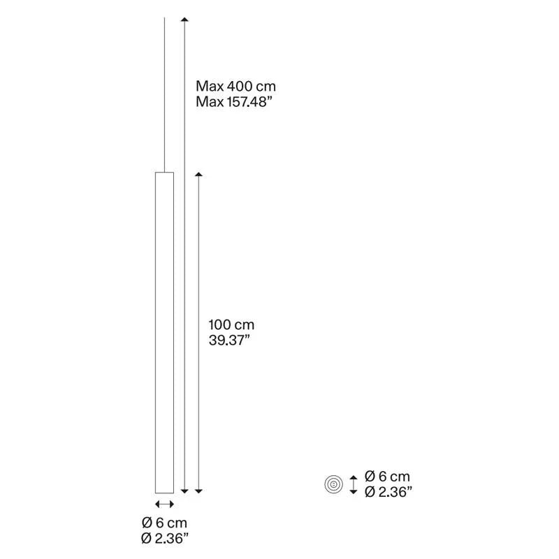 Lodes A-Tube Large Pendant Light | All Square Lighting