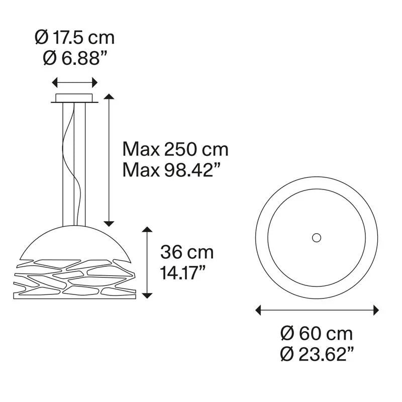 Lodes Kelly Medium Dome 60 Pendant Light | All Square Lighting