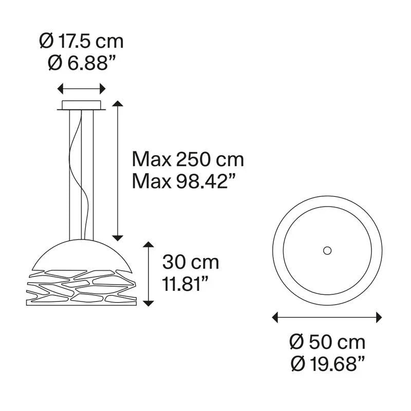 Lodes Kelly Small Dome 50 Pendant Light | All Square Lighting