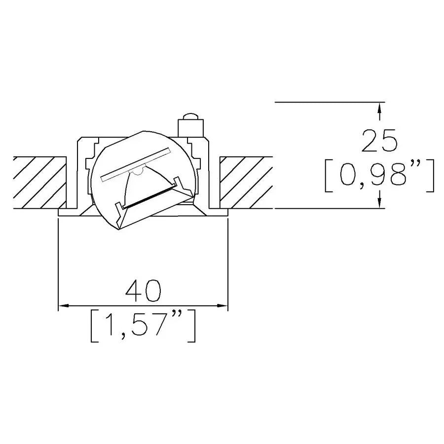 Lucent Lighting Micro40 Oculus Downlight | All Square Lighting