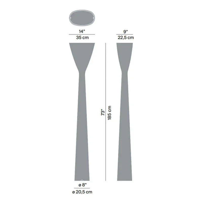 Luceplan Carrara Floor Lamp | All Square Lighting