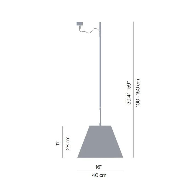 Luceplan Costanza Telescopic Pendant Light | All Square Lighting