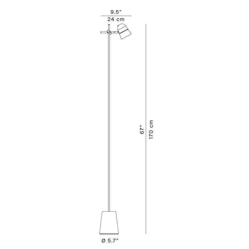 Luceplan Counterbalance Floor Lamp | All Square Lighting