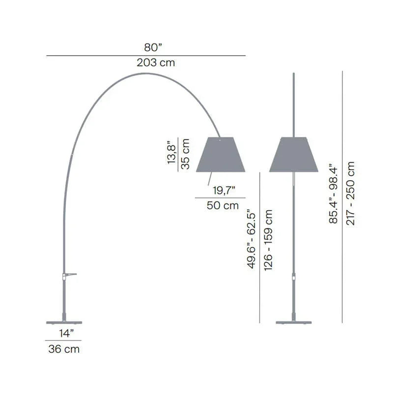 Luceplan Lady Costanza Floor Lamp | All Square Lighting