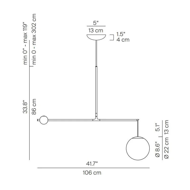 Luceplan Malamata 22 Pendant Light | All Square Lighting
