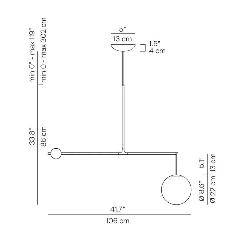 Luceplan Malamata 22 Pendant Light | All Square Lighting