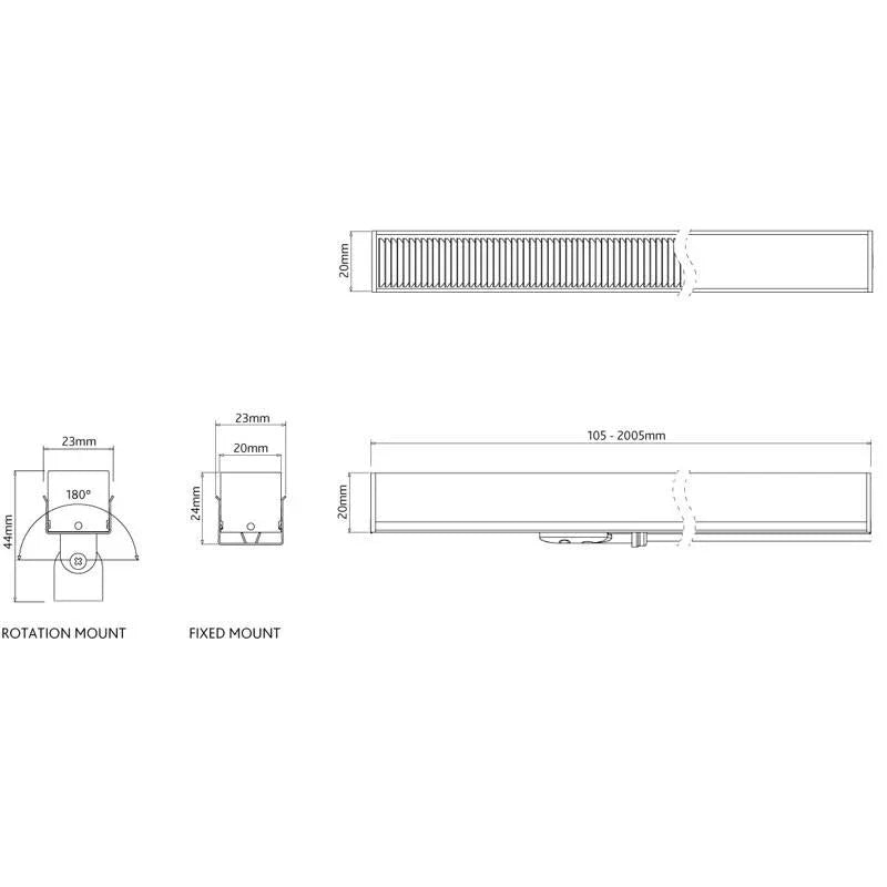 Lumino V20S Optic Led Strip | All Square Lighting