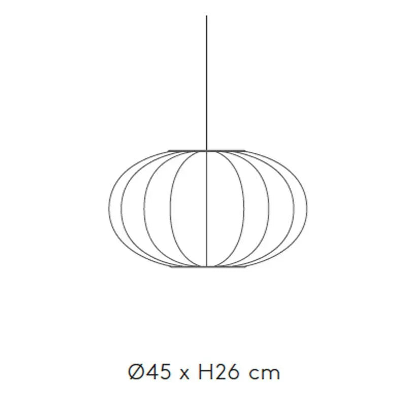 Made by Hand Knit-Wit 45 Oval Pendant Light | All Square Lighting