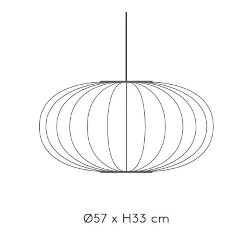 Made by Hand Knit-Wit 57 Oval Pendant Light | All Square Lighting