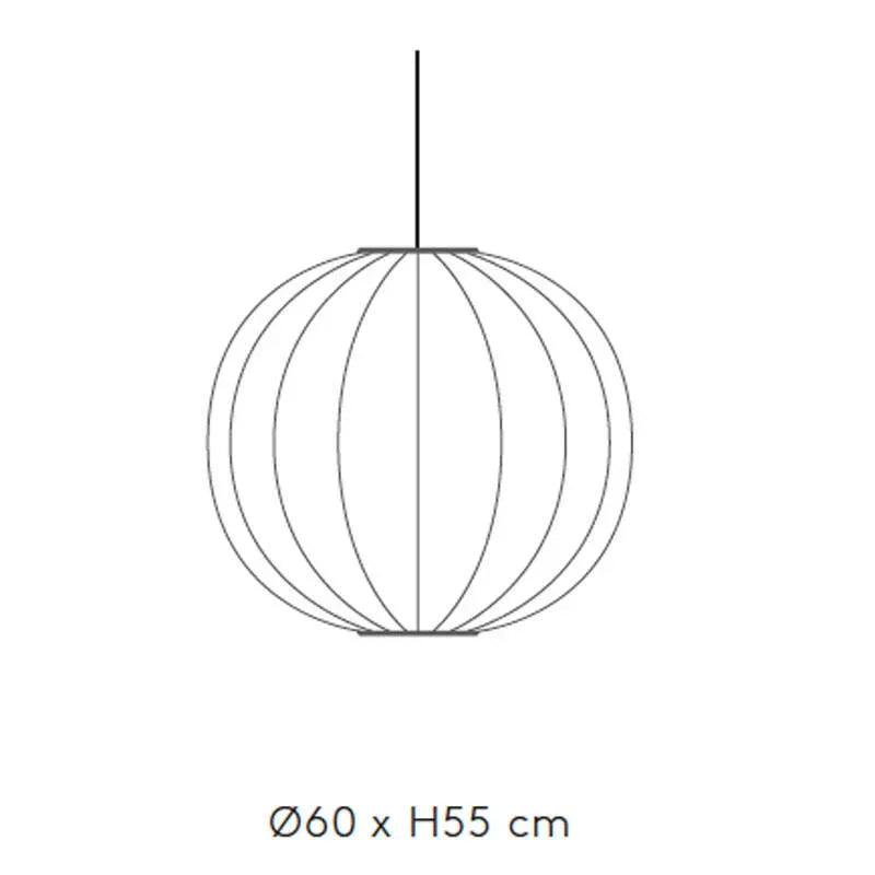 Made by Hand Knit-Wit 60 Round Pendant Light | All Square Lighting