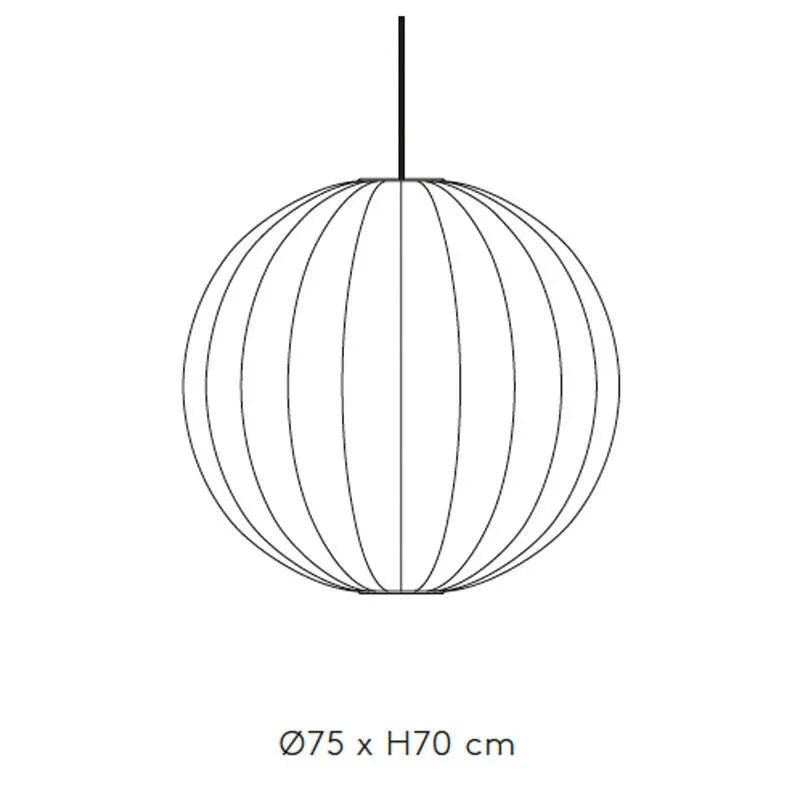 Made by Hand Knit-Wit 75 Round Pendant Light | All Square Lighting