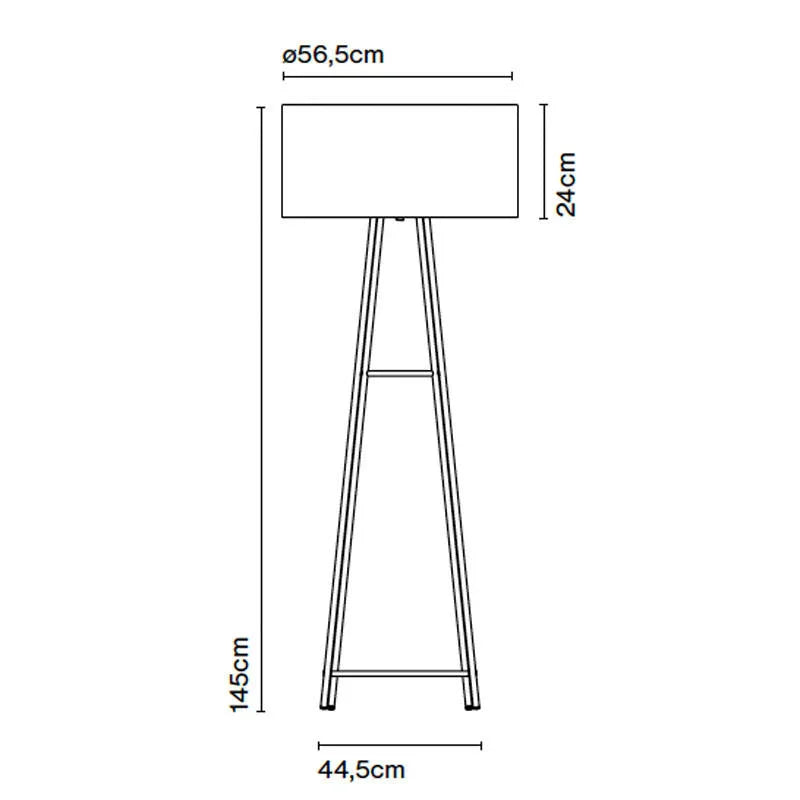 Marset Cala Metal Floor Lamp | All Square Lighting