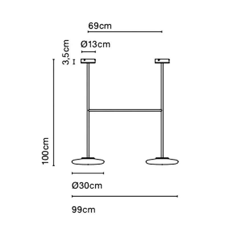 Marset Ihana x2 100 Ceiling Light | All Square Lighting