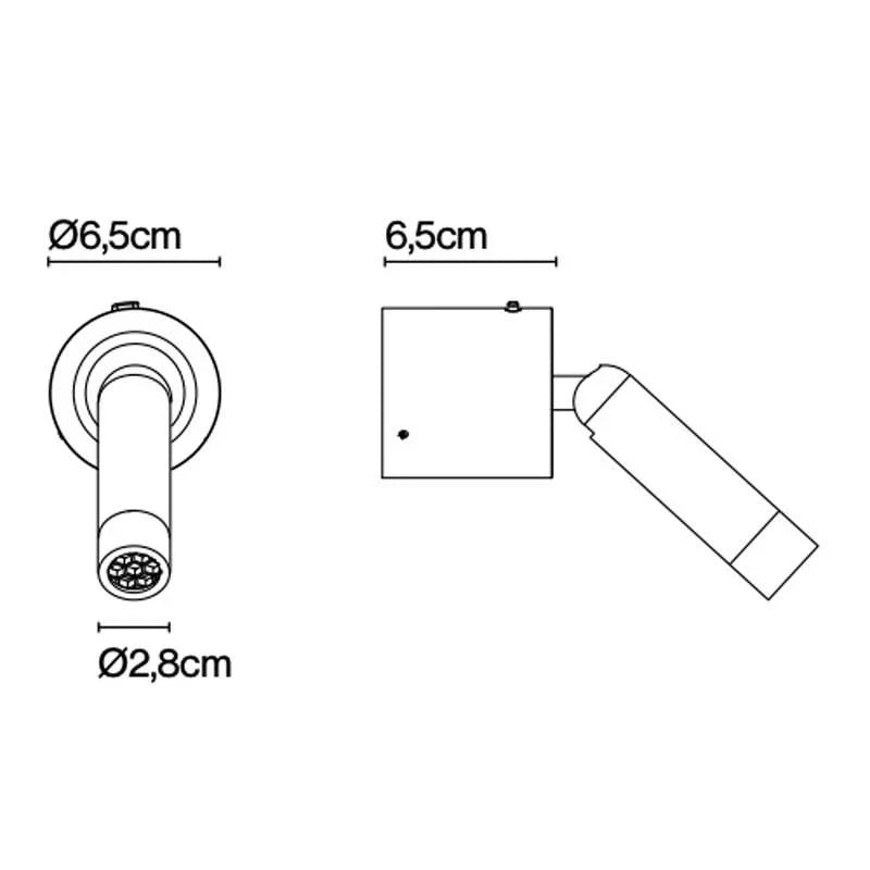Marset LEDtube A Wall Light | All Square Lighting