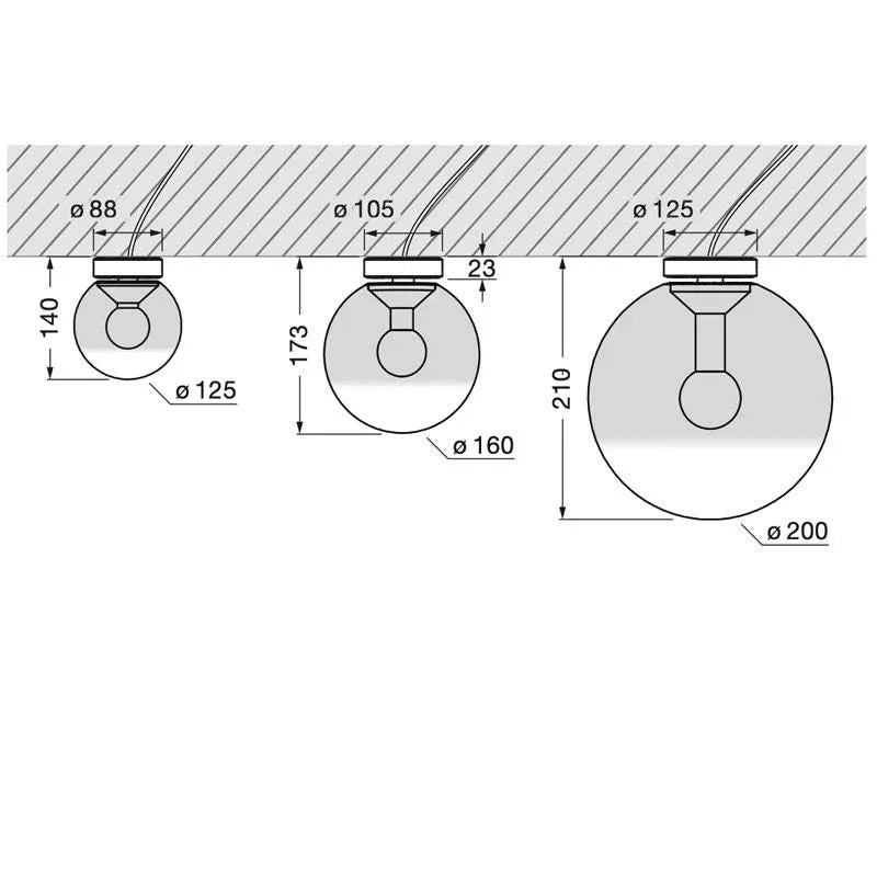 Occhio Luna Piena Up Ceiling Light | All Square Lighting