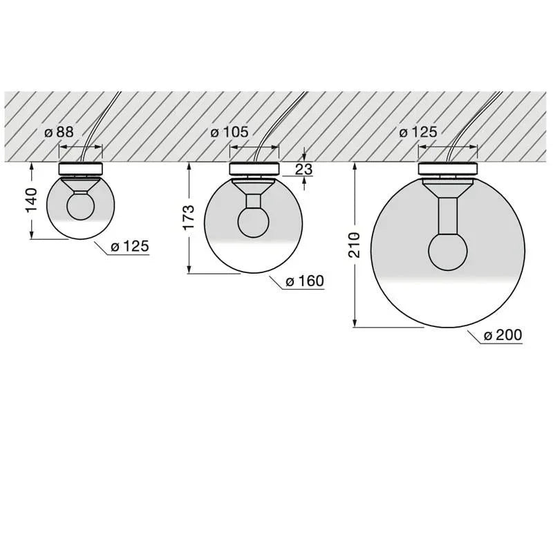Occhio Luna Piena Up Ceiling Light | All Square Lighting