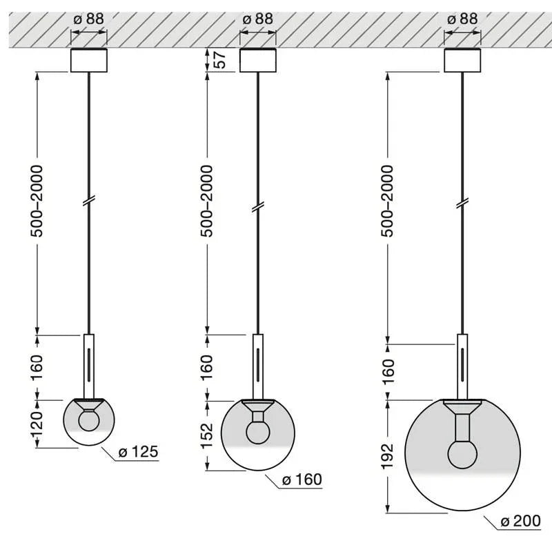 Occhio Luna Sospeso Up Pendant Light | All Square Lighting