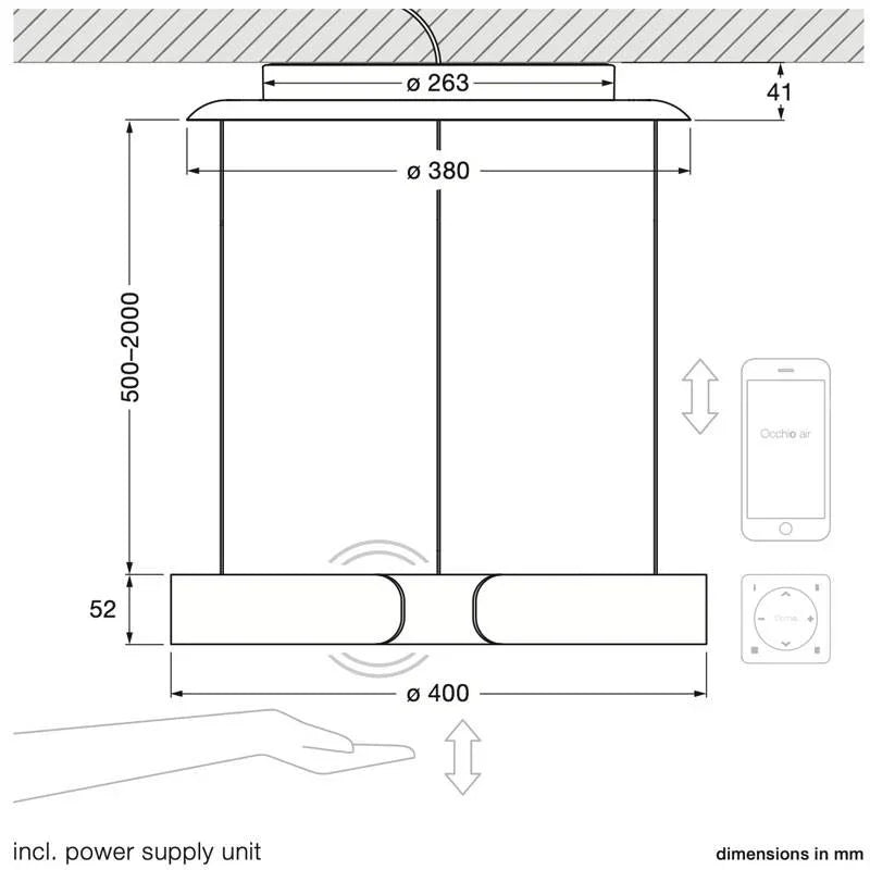 Occhio Mito Sospeso Move 40 Pendant Light | All Square Lighting