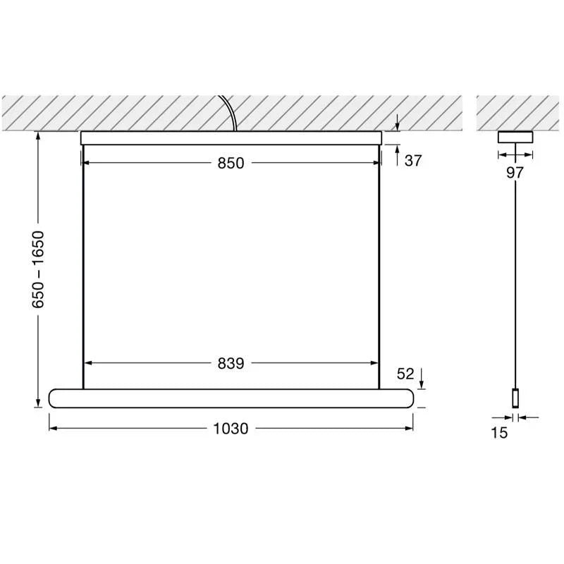 Occhio Mito Volo 100 Up Pendant Light | All Square Lighting