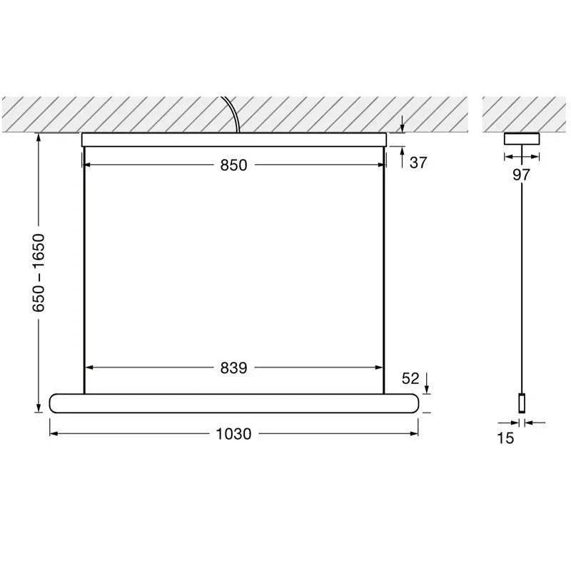 Occhio Mito Volo 100 Up Pendant Light | All Square Lighting