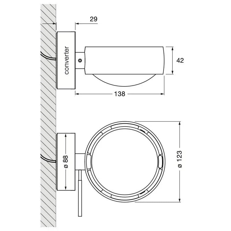 Occhio Sento Verticale Up Wall Light | All Square Lighting