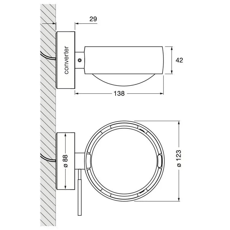 Occhio Sento Verticale Up Wall Light | All Square Lighting