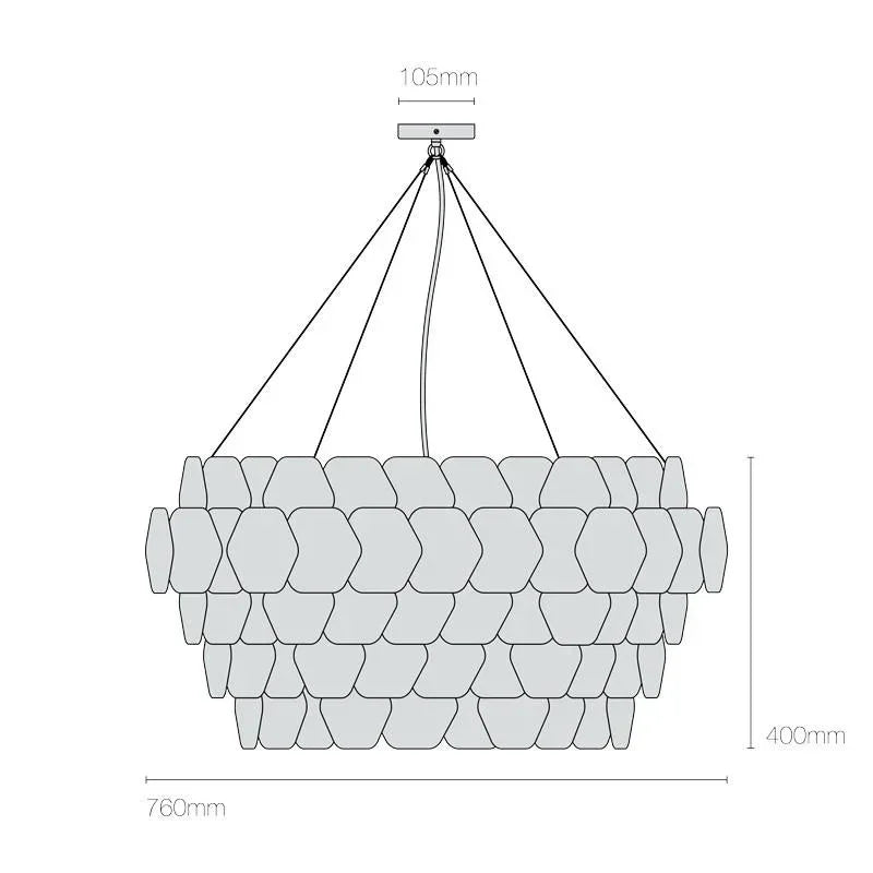 Original BTC Cranton Hexagonal Pendant Light | All Square Lighting