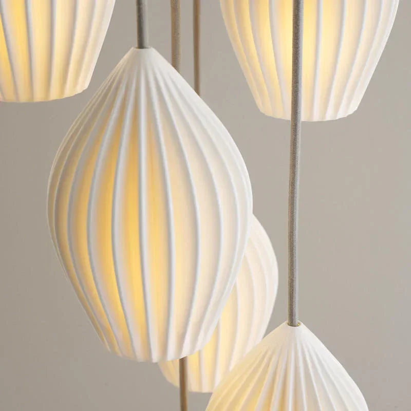 Original BTC Fin Grouping Of 7 Pendant Light | All Square Lighting