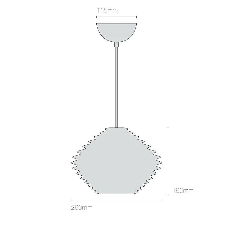 Original BTC Fin Horizontal Pendant Light | All Square Lighting