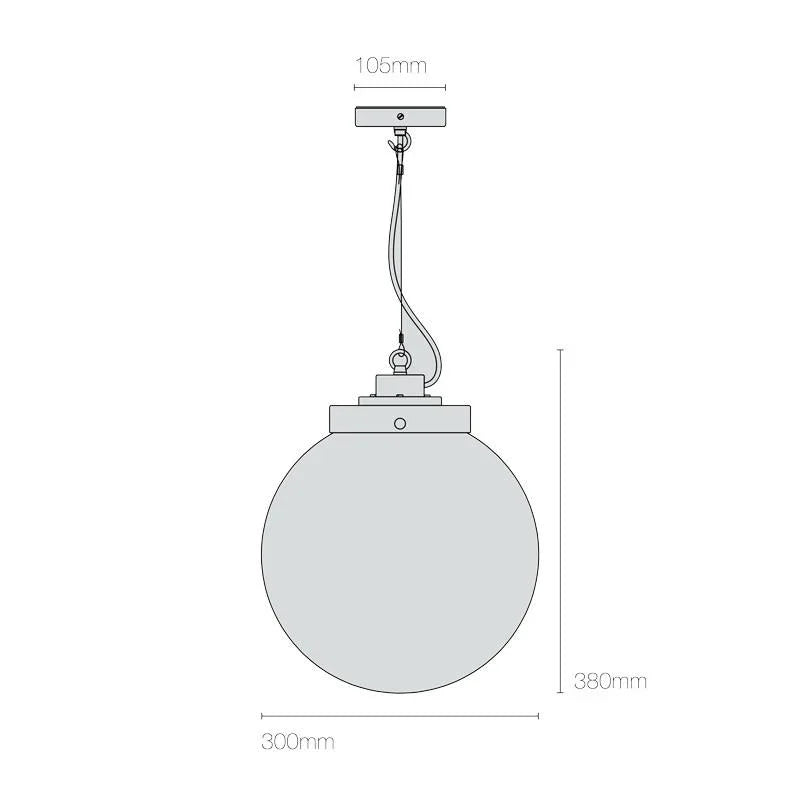Original BTC Globe Medium Pendant Light | All Square Lighting