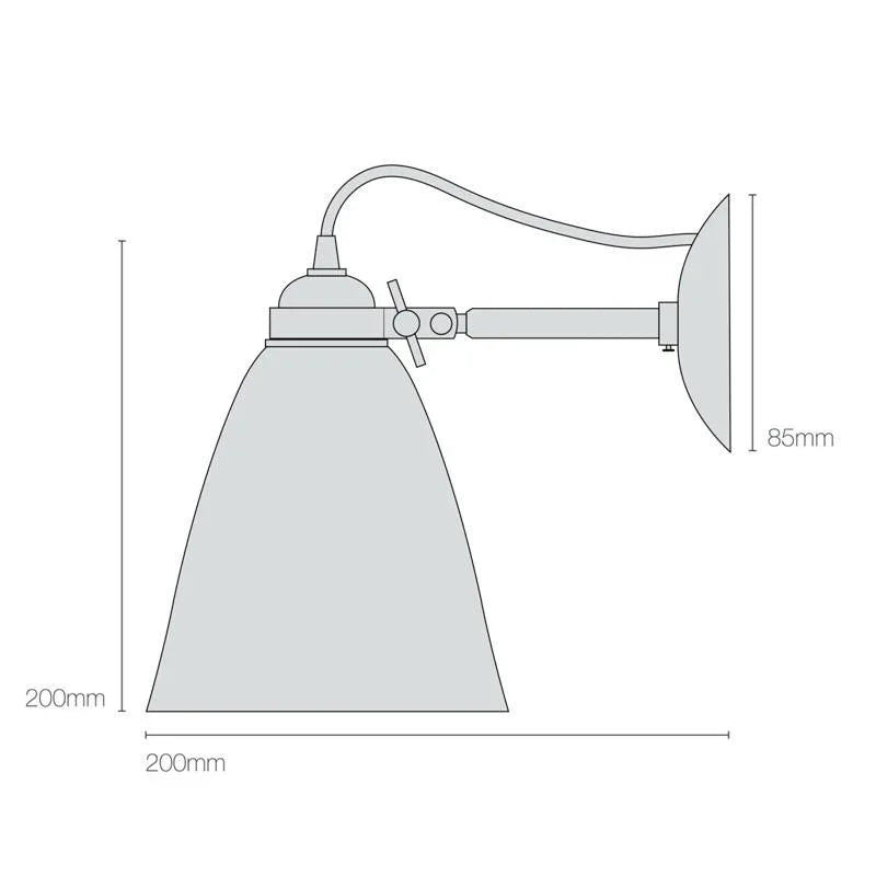 Original BTC Hector Medium Dome Wall Light | All Square Lighting