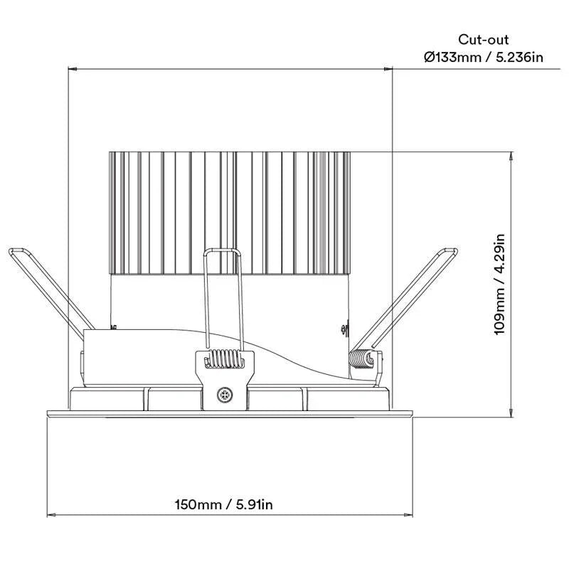 Orluna Arello Adjustable Downlight | All Square Lighting