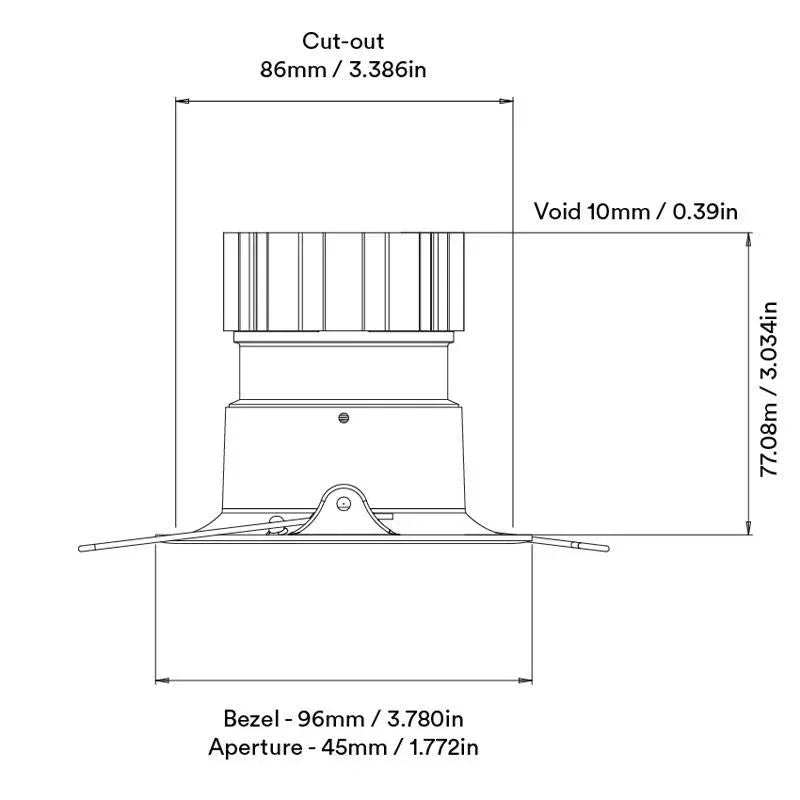 Orluna Curve Fixed Downlight | All Square Lighting