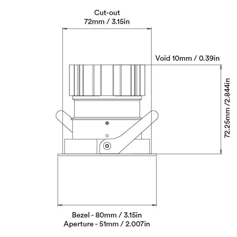 Orluna Dino Fixed Downlight | All Square Lighting